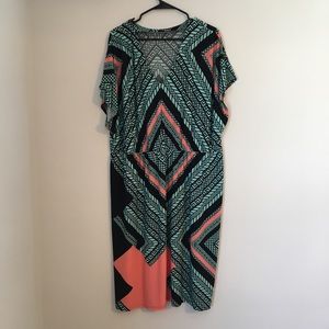Roaman’s Geometric Print Women’s Dress 1X (22-24)